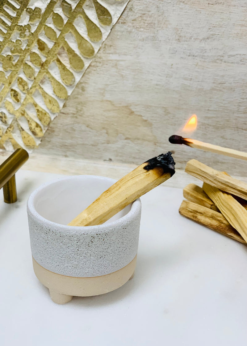 Rustic Ceramic  Palo Santo Holder