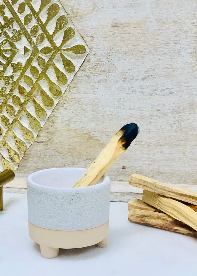 Rustic Ceramic  Palo Santo Holder