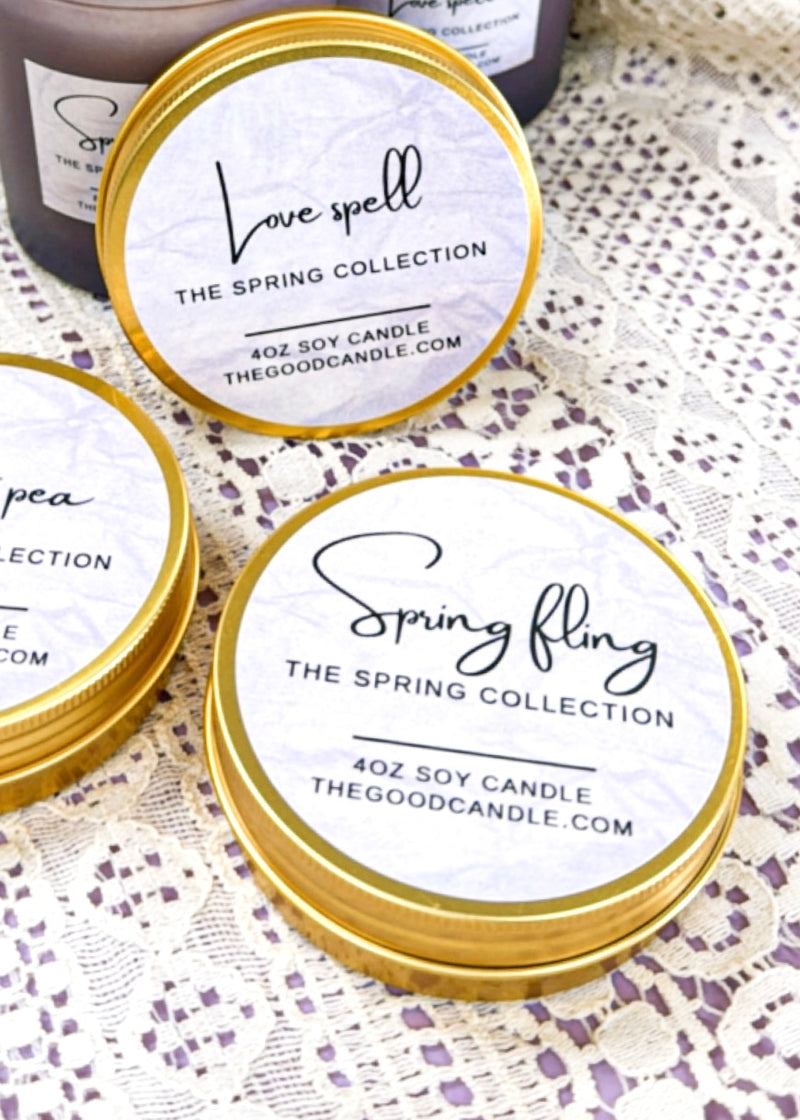 Spring Fling 4oz Gold Tin