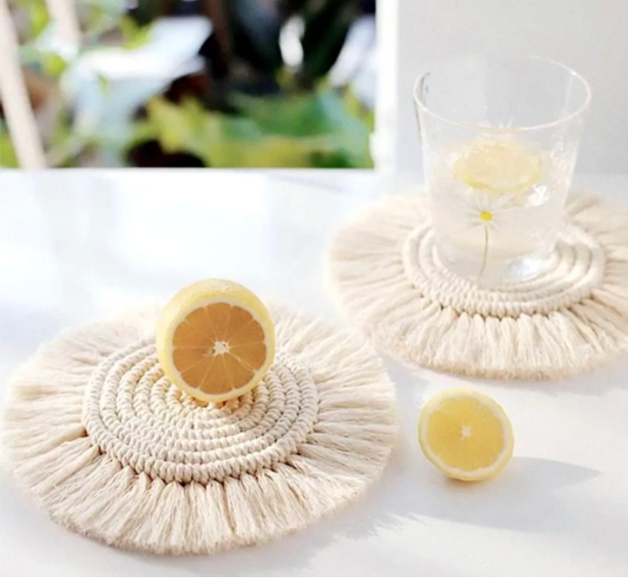 Boho Macrame Coasters