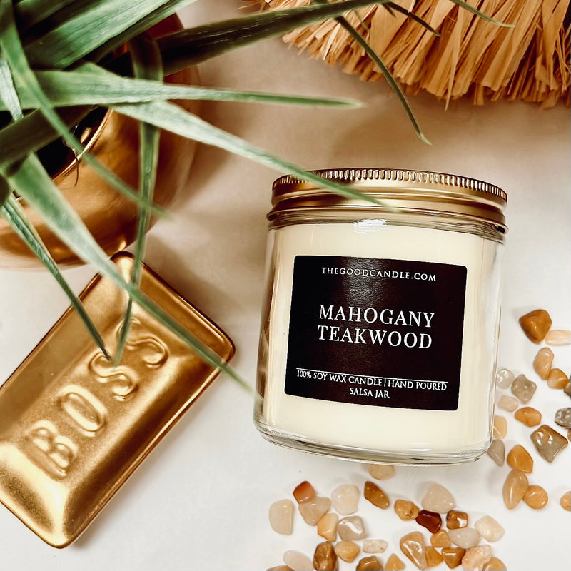 Mahogany Teakwood 4oz Candle  Only the Best Candles – Only The